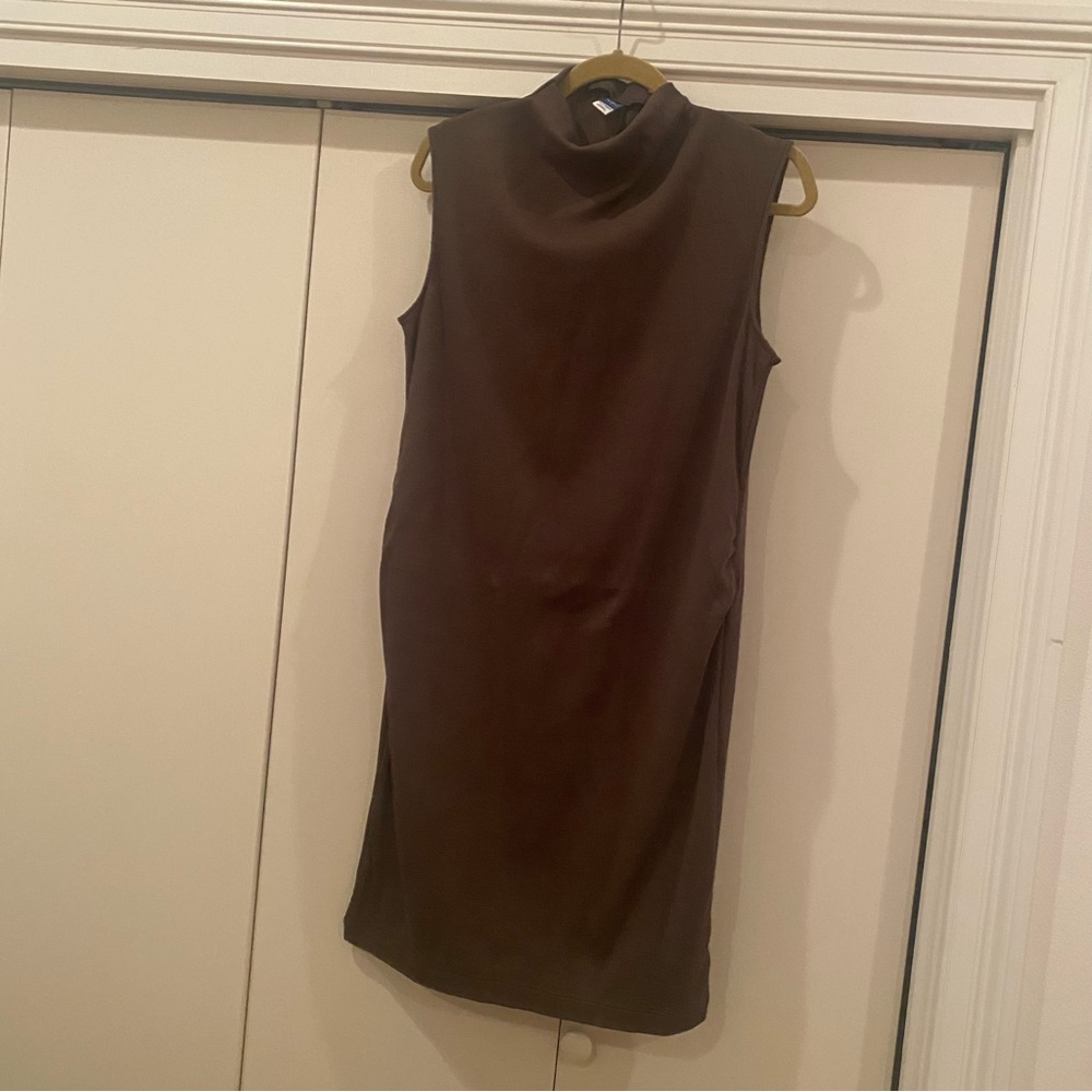 Old Navy Olive Green Mock Neck Dress